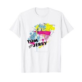 Tom & Jerry Paint Splash T-Shirt, White