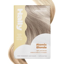 Hally Hair Tinte para El Cabello Color Cloud(Rubio Atómico) - Tinte de Cabello de Espuma Demi-Permanente para Mujeres y Hombres - Kit de Tinte para El Cabello Libre de Desordenado y de Larga Duración,