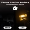 NHHEO 4Pcs Car USB Night Light, Touch Adjustment LED Ambient