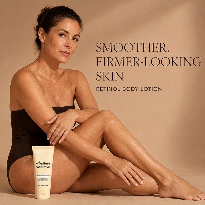 2PCS Retinol Body Lotions, Firming Body Lotion for Crepey Skin