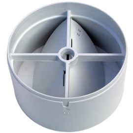 100mm In-line Extractor Fan Vent Back Draught Shutter With One Spring And Two Flaps