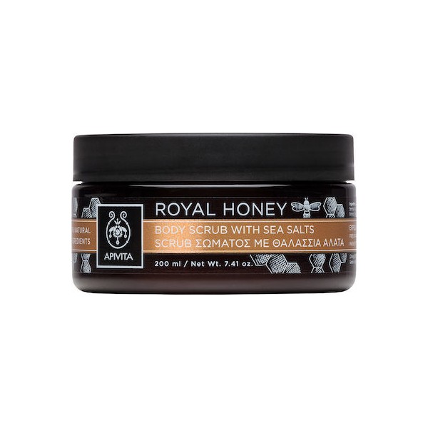 Apivita Royal Honey Body Scrub Sea Salts, 200ml