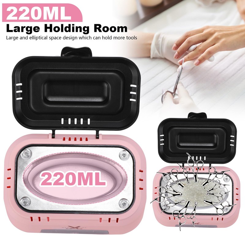 Wbuosz Nail Tool Sterilizer High Temperature 329℉ Sterilizer for Nail