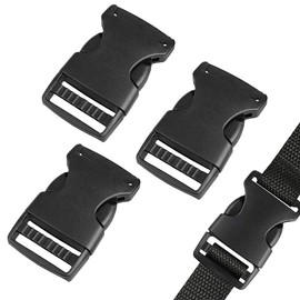 Bestgle 20pcs Plastic Quick Side Release Buckle Clip Adjustable Parachute Buckle Fit for 1inch Webbing Straps for Bracelets Backpack Tactical Bag and Gear