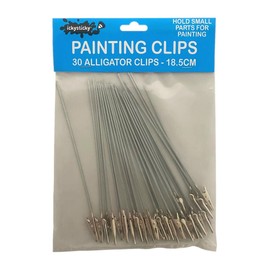 Ickysticky Alligator Clips (Pack of 30) Painting Clips, Airbrushing, Hand Paint Model Making. Miniatures, Military, Gundam
