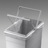 Hailo Inner Bin Plastic Grey Double 255 mm Height with