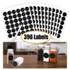 SWOMMOLY Spice Rack Organizer with 36 Empty Square Spice Jars,