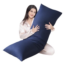 Cosybay Navy Blue Full Body Pillow Insert - Fluffy Long Bed Pillow for Adults - Firm Large Body Pillow for Side and Back Sleepers - 20x54 Inch(Navy Blue)