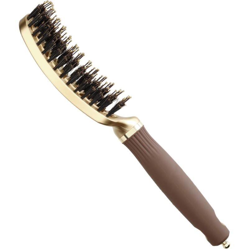 Expert Care Flex Boar&Nylon Bristles Gold & Brown