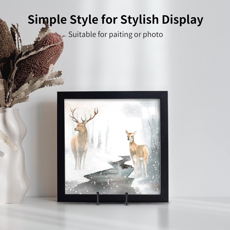 Kruodop 3 Pack 6 Inch Plate Stands for Display, Plate