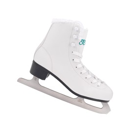 5th Element Grace Ice Skates for Women - Comfortable Figure Skates with Soft Fleece Lining - Stylish Women's Ice Skating Shoes (White/Fleece, 10.0)