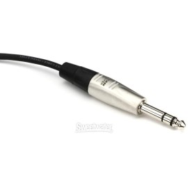 Hosa HXSS-005 Pro Headphone Extension Cable, REAN 1/4 in TRS to 1/4 in TRS, 5 ft