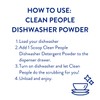 The Clean People Dishwasher Detergent Powder | Cuts Grease and