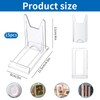 15Pcs Clear Plastic Display Stand, Two Part Adjustable Clear Acrylic