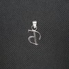 R001425 Sterling Silver Pendant Charm Letter 'Cyrillic' Solid Genuine Hallmarked