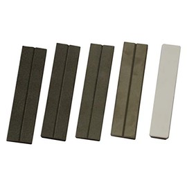 EZE-LAP (Model 31 Set of 5 Diamond Stones SF, F, M, C, Plus a Ceramic Honing Stone - 1" x 4" x 1 ⁄ 4" - Made in USA