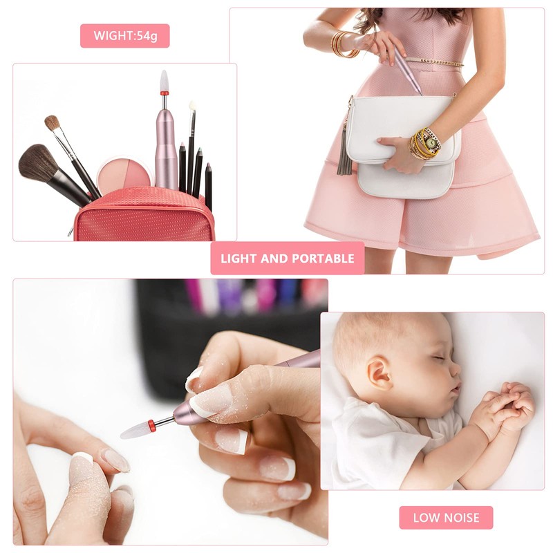 Electric Nail File for Gel Nails Professional Electric Manicure Pedicure