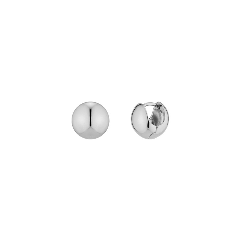 [Exclusive] Gold&Deer 14K Goldfield Big Round Ball One-Touch Earrings White