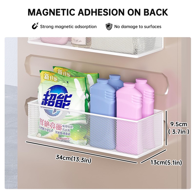 Magnetic Shelf for Washing Machine, Washer Dryer Shelf, Magnetic Lint