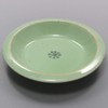 Hasamiyaki 403567 Cherry Bird Shape, Small Plate, Flower Pattern, Green