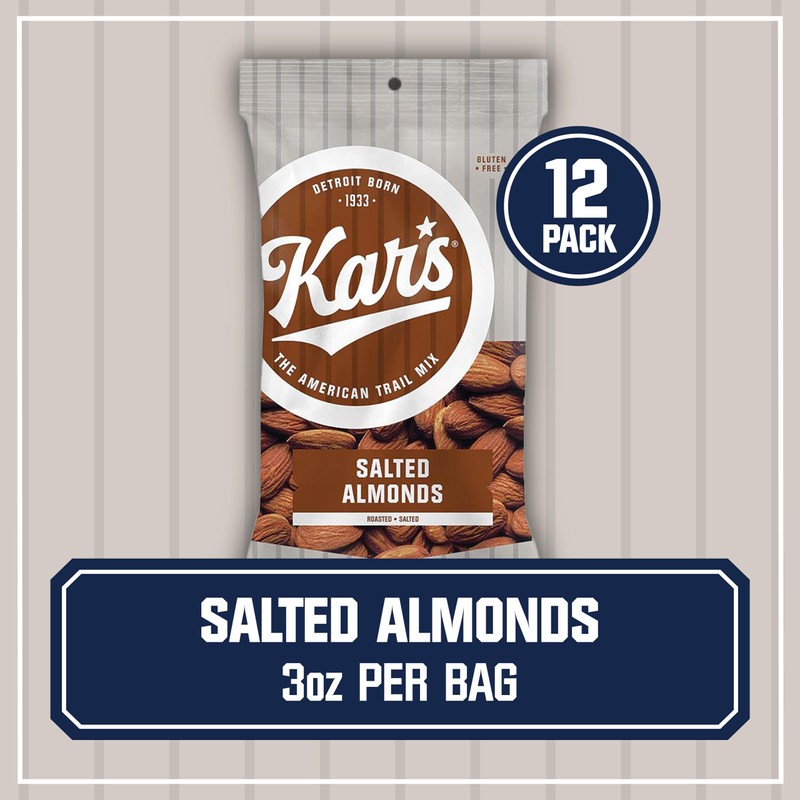 Kar’s Nuts Roasted & Salted Almonds, 3 oz Individual Snack