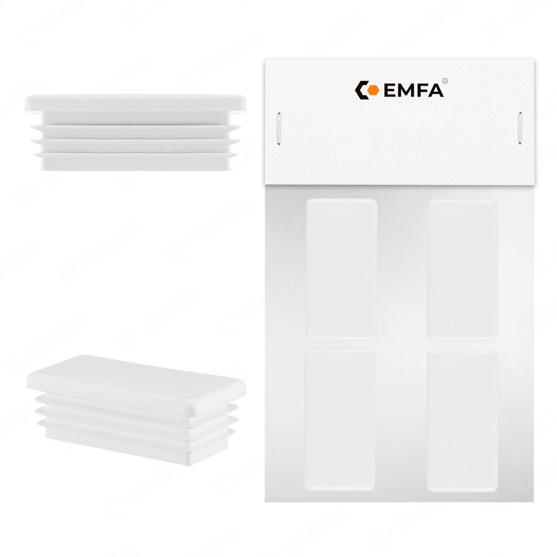 EMFA Lamellar Plugs 30 x 15 mm for Rectangular Tube
