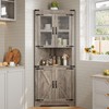 dainslef 67" Tall Corner Cabinet with Storage, Farmhouse Corner Hutch