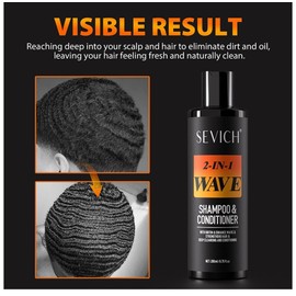 Sevich 2in1 Wave Shampoo & Conditioner, Effortless Waves Wavy Hair Frizz Control 200ML