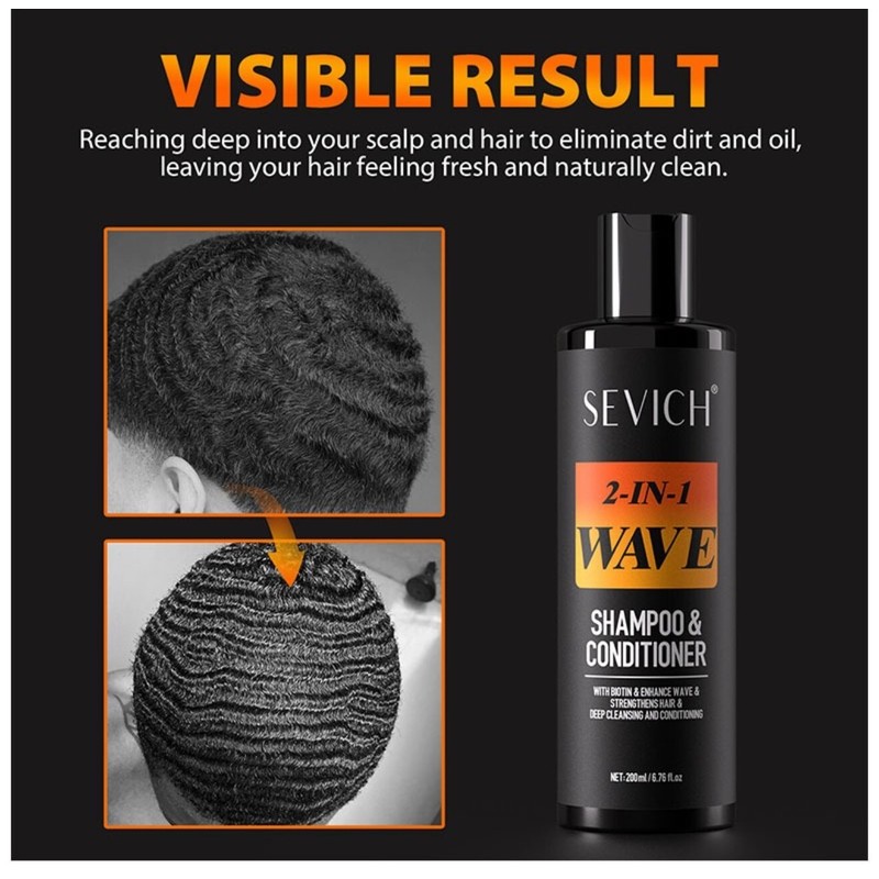 Sevich 2in1 Wave Shampoo & Conditioner, Effortless Waves Wavy Hair