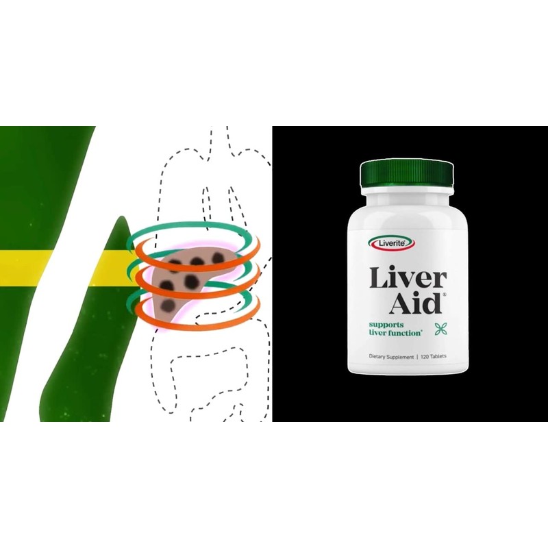 Liverite Liver Aid 120 Tablets, Liver Support, Liver Cleanse, Liver