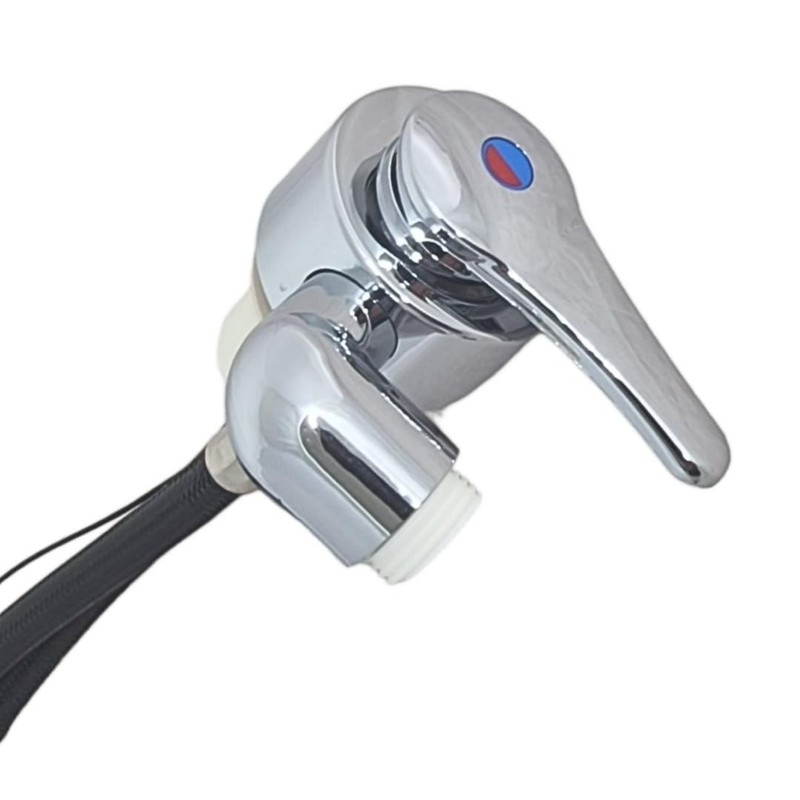 MARVIX Shower Mixer Tap Chrome 12V Microswitch For Caravan Campervan