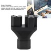 IEC320 C14 to C13 and 5‑15R Power Adapter Male to