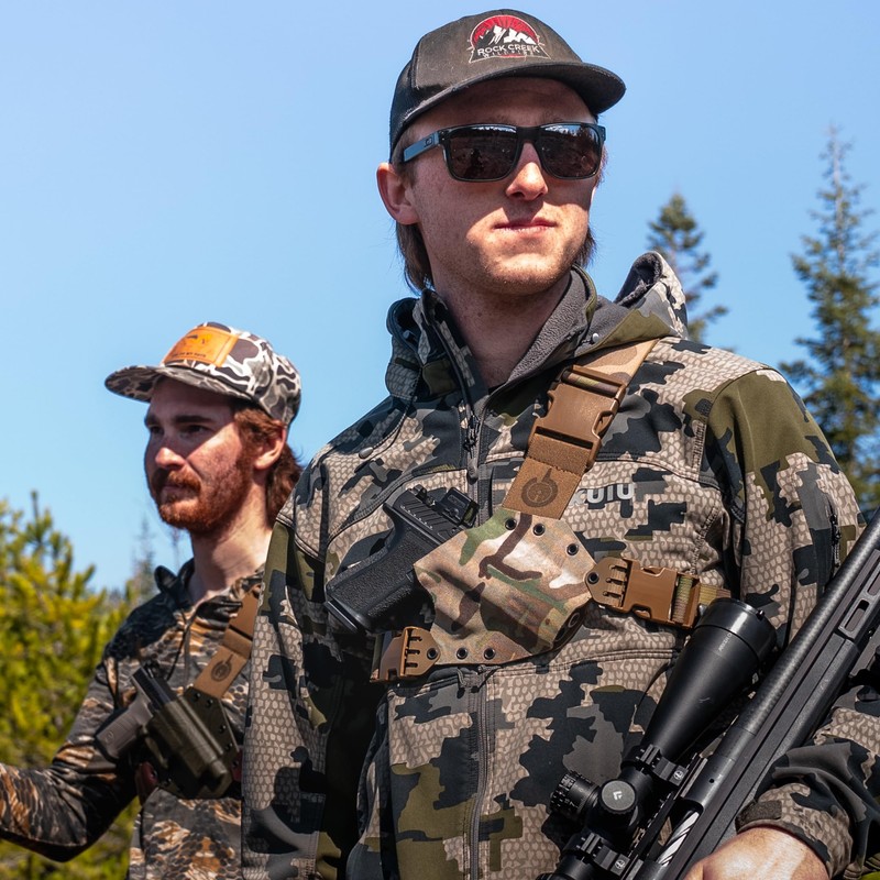 Kenai Chest Holster for a Smith and Wesson N-Frame (Black)