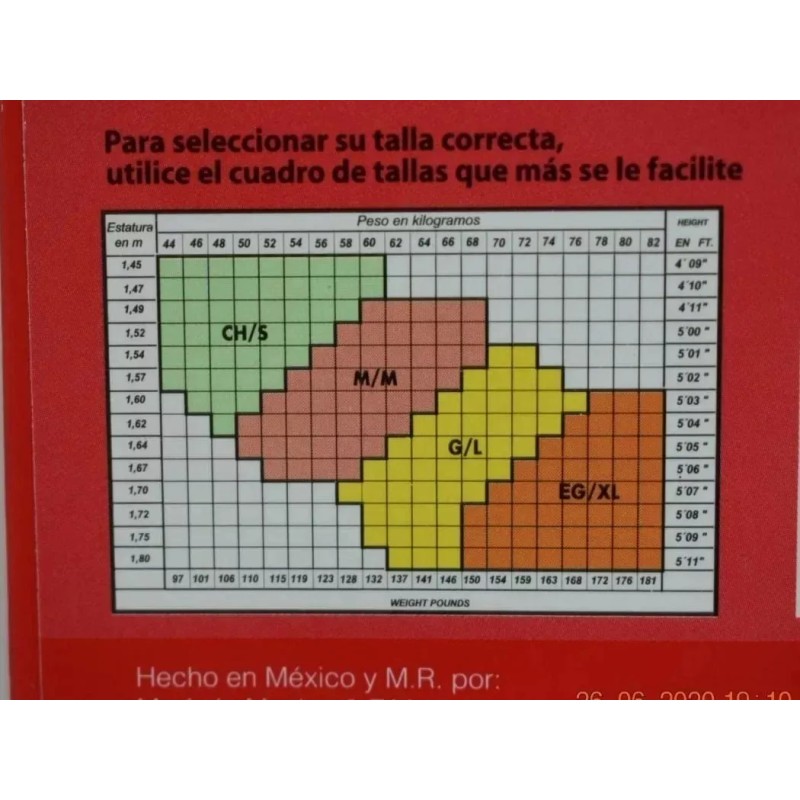 4 Piezas Pantimedia Mediana Compresión Preven-t 17-24 Mm/hg