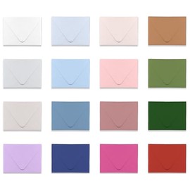 A2 Envelopes with Pointed Flap in Choice of 16 Colors | Blank or Printed with a Return Address | 5.75" x 4.375" | Choose your Quantity
