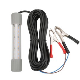 Pinboer Fishing Light Underwater 12V 15000LM 110V 35000LM Green White Blue Yellow Led Submersible Night Boat Waterproof IP68 in Freshwater and Saltwater with 17FT and 33FT (12V 3250LM 17FT, White)