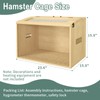 24" Hamster Cage, Top Opening Lockable Roof Door Gerbil Cage,