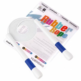 【Supervised by World Champion】JUMP Yuedong Jump Rope for Adults, Competitive Skipping Rope, Double Jump, Training, Diet, 19.5 cm Extended Anti-Slip Handle, Tangle-Free, 4mm Nylon Core, Adjustable