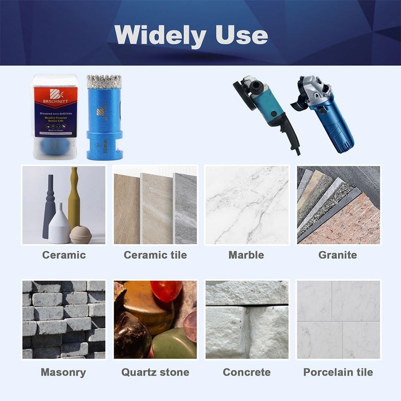 1-1/4 Inch Diamond Core Drill Bit for Porcelain Tile Ceramic