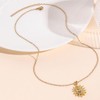 GZJOGO Sun Pendant Necklace for Women, 14K Gold Plated Dainty