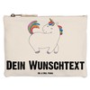 Mr. & Mrs. Panda Personalisierte Schminktasche Einhorn Stolzieren Größe M