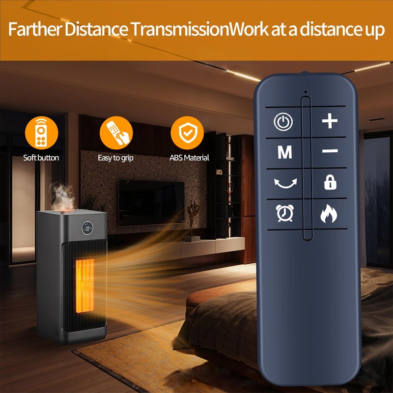 TCNOUMT Replacement Remote Control for Uthfy Space Heaters Indoor Portable