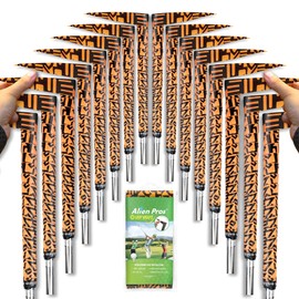 ALIEN PROS Golf Grip Wrapping Tapes (16-Pack) - Innovative Golf Club Grip Solution - Enjoy a Fresh New Grip Feel in Less Than 1 Minute (16-Pack, Egyptian Orange)