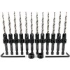 FTG USA 12 Pc #10 (3/16") Countersink Drill Bit Set