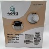 Woffit China Storage Containers - 6 Pack, Quilted Dinnerware &