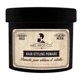 MEL BROS CO. - Hair Styling Pomade - Pomada para estilizar el Cabello. Base Agua. (32 oz / 946.35 ml, Extra Fijación)