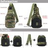 LIMHOO Tactical Sling Bag Backpack Shoulder Bag with USA Flag