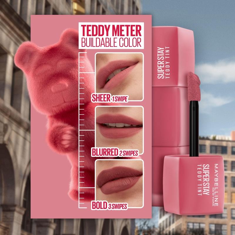 Super Stay Teddy Tint, Matte Lipstick, Maybelline:_Coquettish