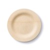 bambu, Veneerware Disposable Bamboo Round Plates, 100% Biodegradable Flat Tableware
