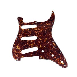 KAISH 11 Hole ST/Strat Style Guitar Pickguard Bridge Reversed ST Pick Guard for Jimi Hendrix Stratocaster/Strat Vintage Tortoise